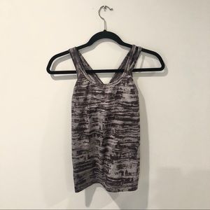 Athleta Purple/Grey Tank Top with Bra